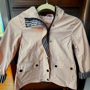 Girls pink rain jacket